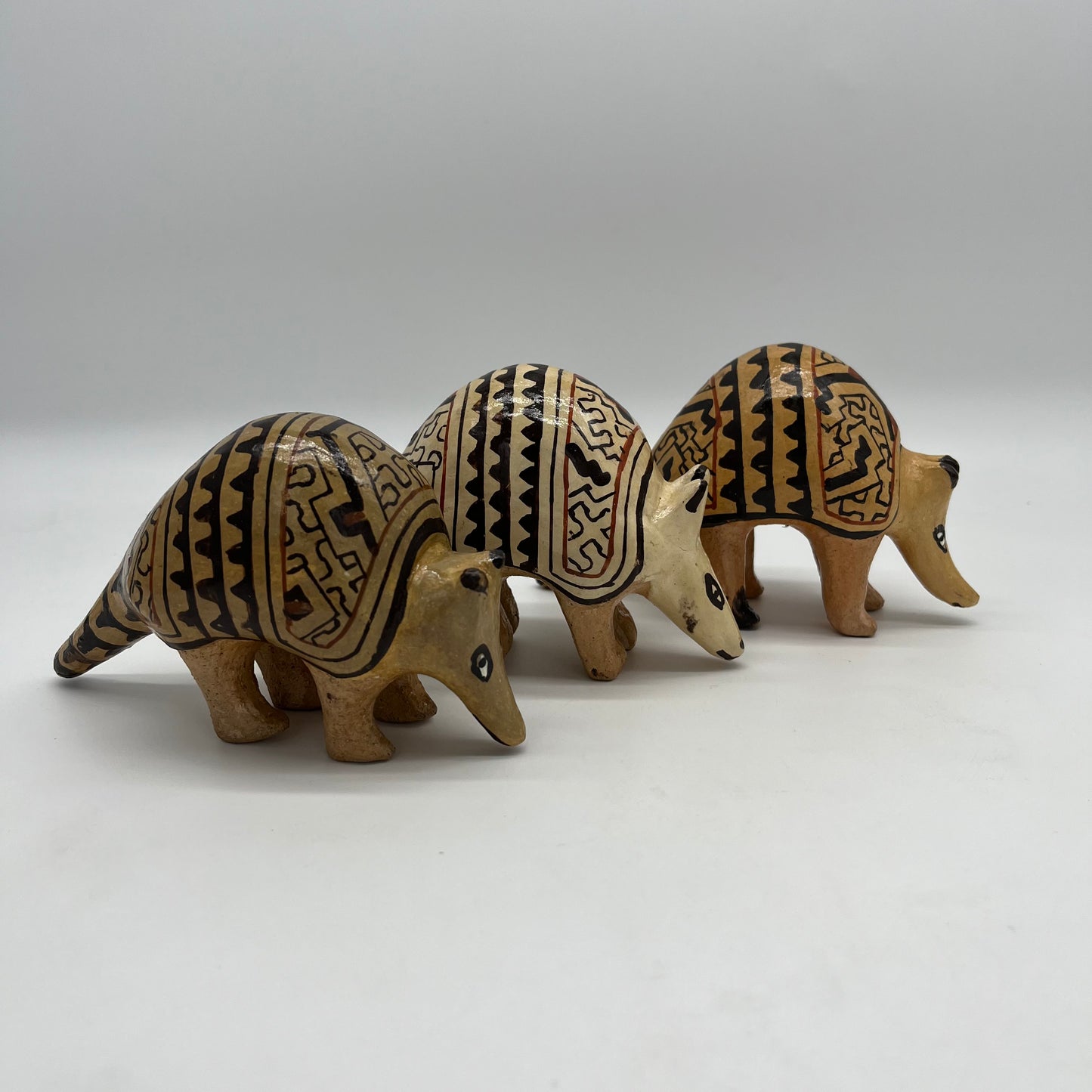 Shipibo Ceramic Armadillo ~ Small