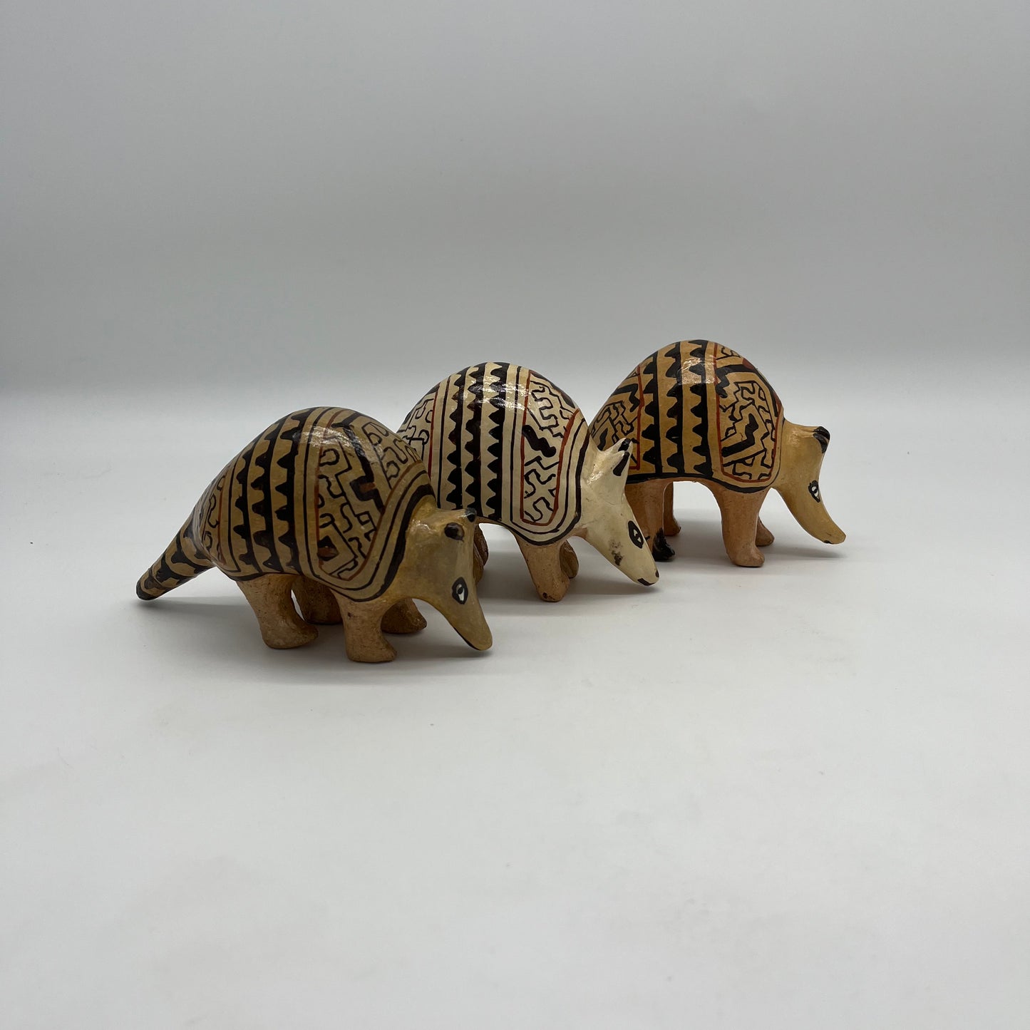 Shipibo Ceramic Armadillo ~ Small