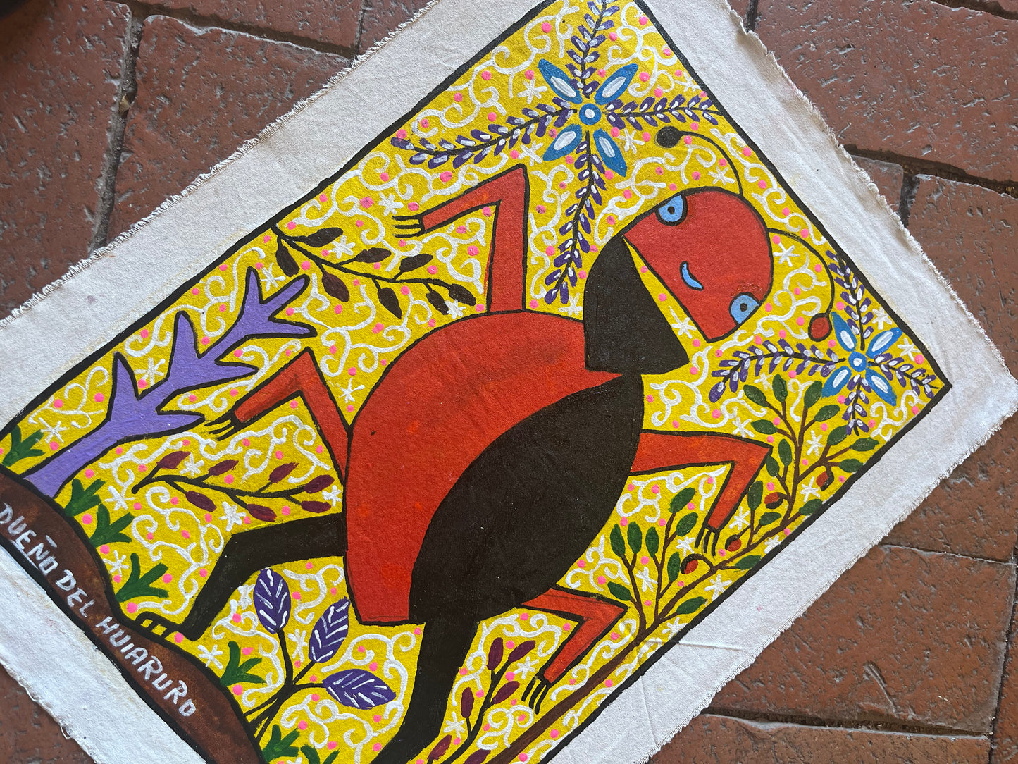 El Dueno Del Huiaruro ~ acrylic on canvas