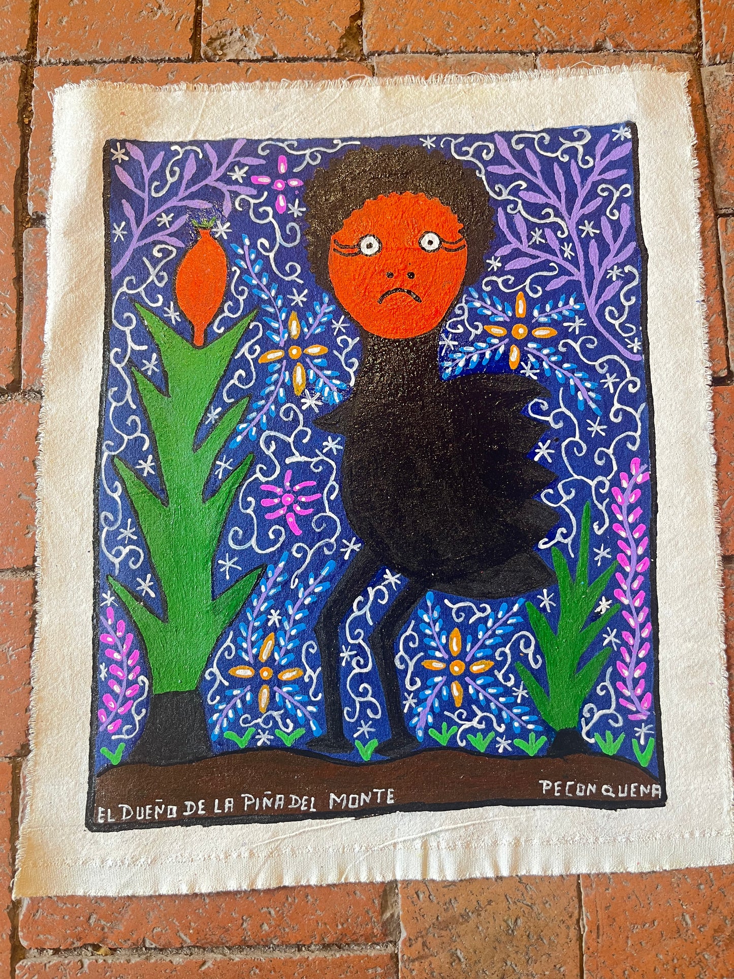 El Dueno Del La Pina Del Monte ~ acrylic on canvas