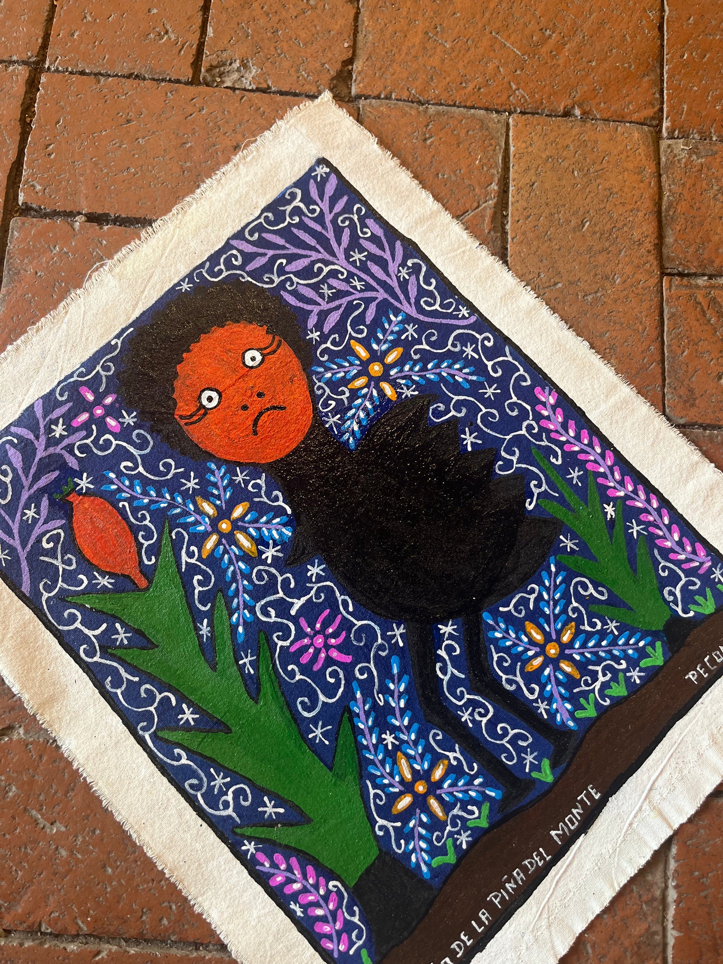 El Dueno Del La Pina Del Monte ~ acrylic on canvas