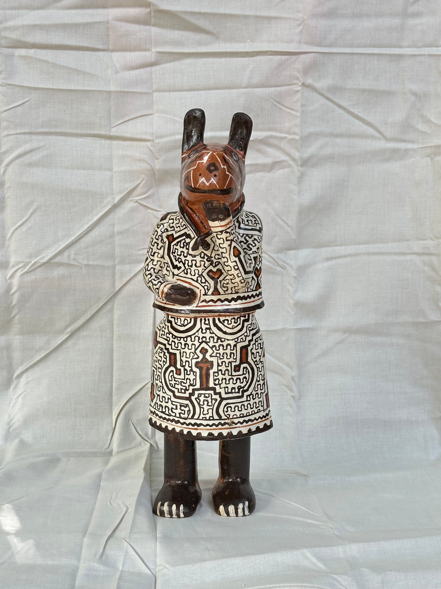 Mama Rata ~ Shipibo Ceramic Sculpture