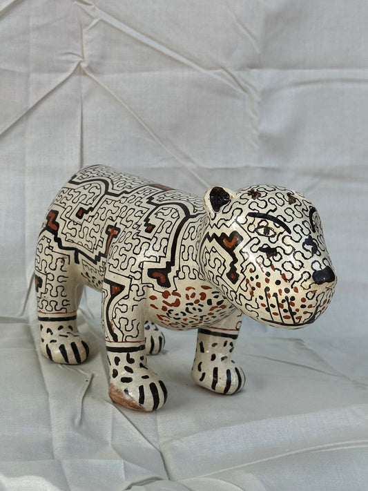 Shipibo Ceramic ~ Jaguar with sound