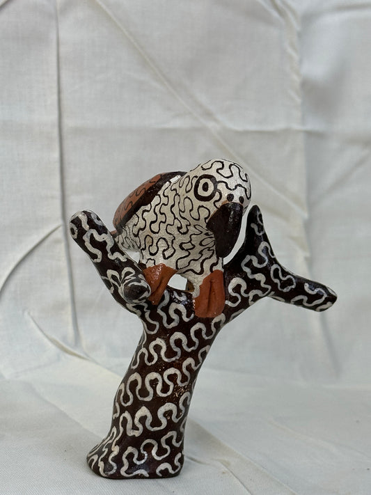 Shipibo Ceramic ~ Bird on branch