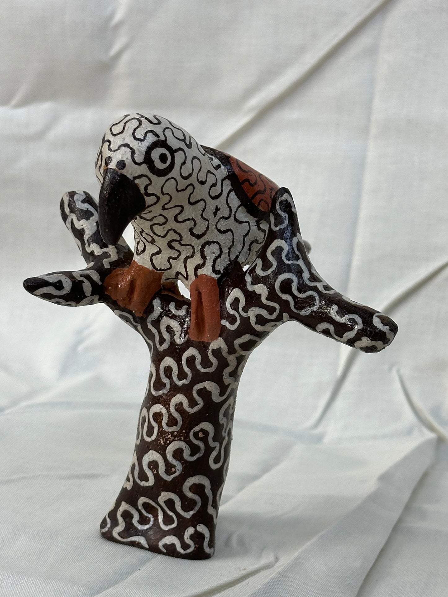 Shipibo Ceramic ~ Bird on branch