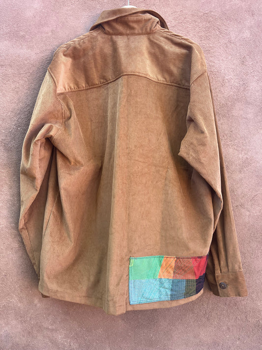 Brown Corduroy Shirt Jacket