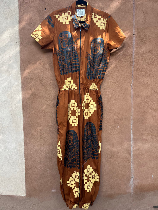Screenprinted Jumpsuit ~ Large