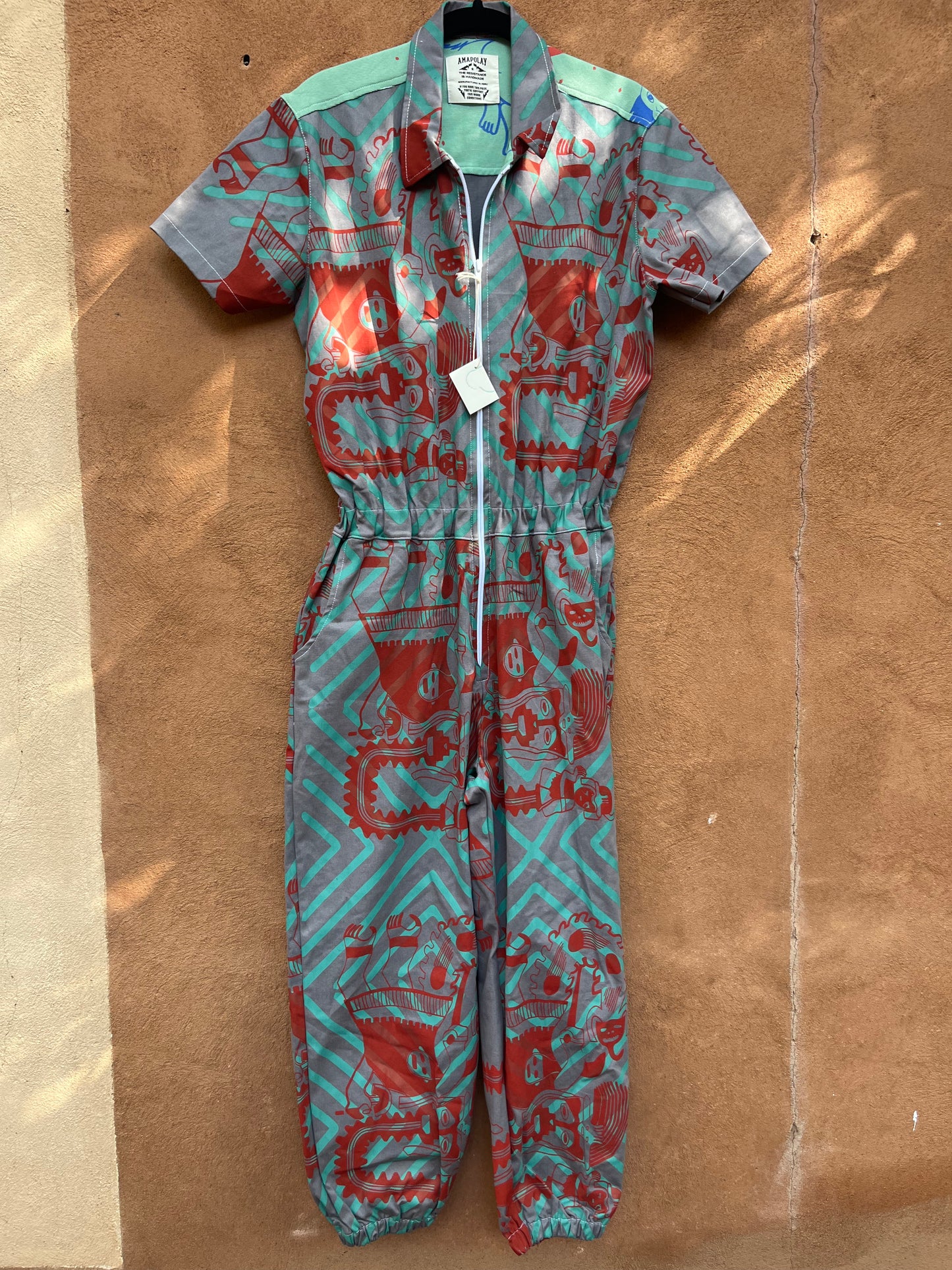 Screenprinted Jumpsuit ~ Medium