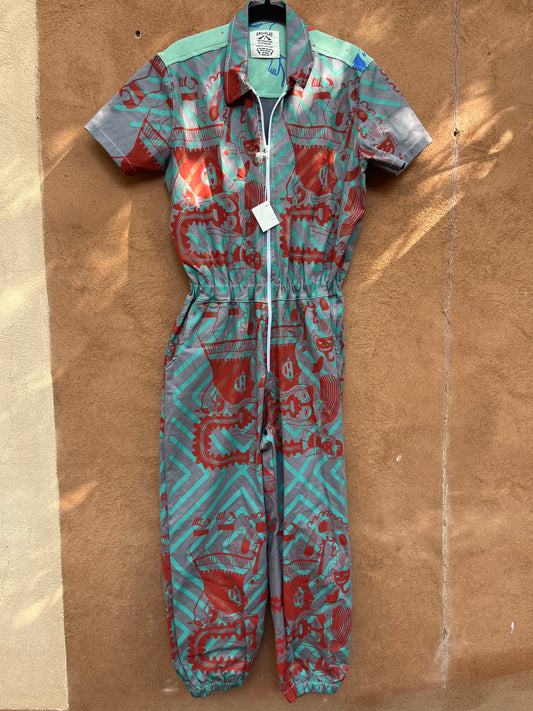 Screenprinted Jumpsuit ~ Medium
