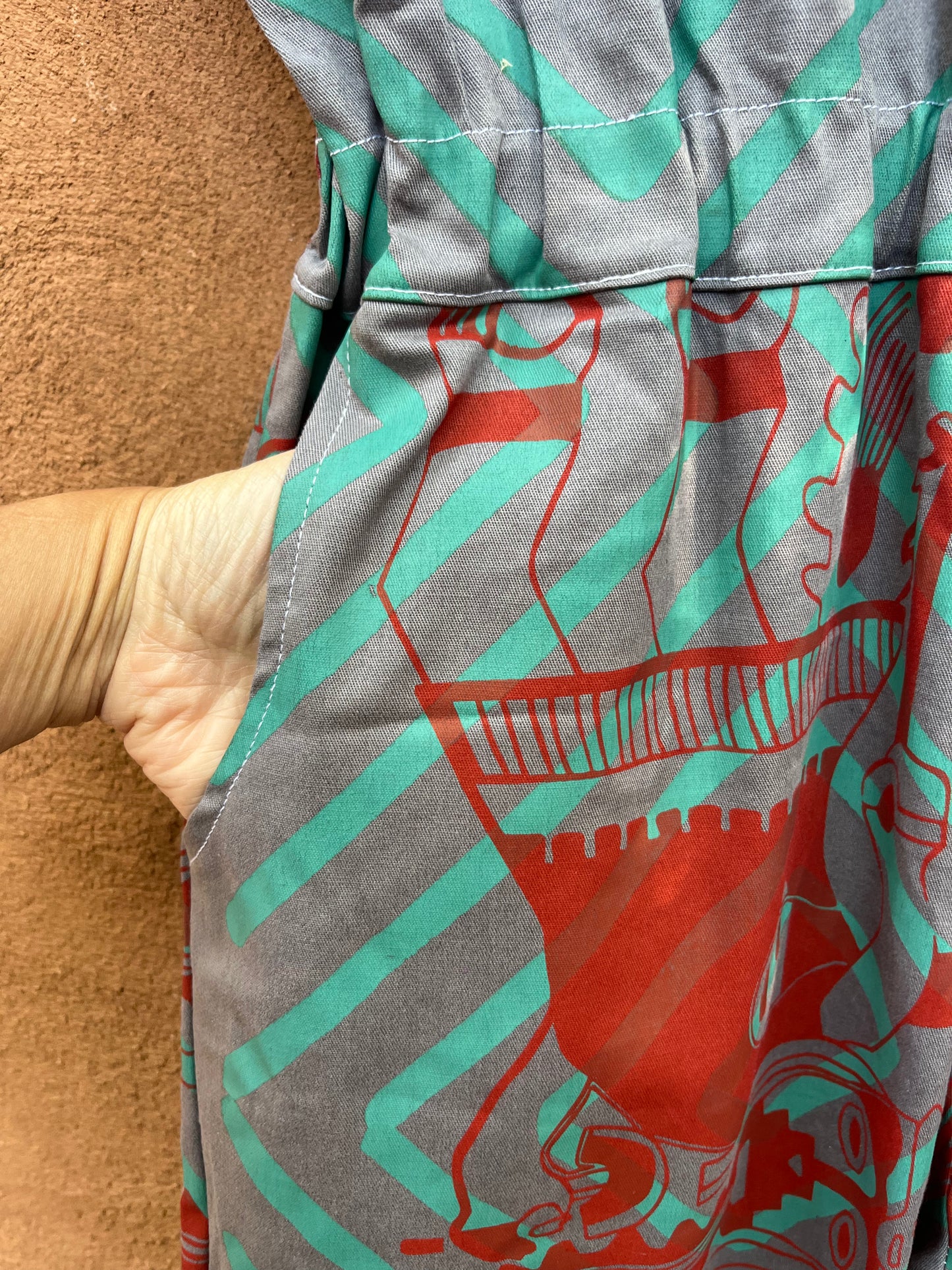 Screenprinted Jumpsuit ~ Medium