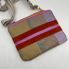 Load image into Gallery viewer, Crossbody Bag - multicolor - orange zipper
