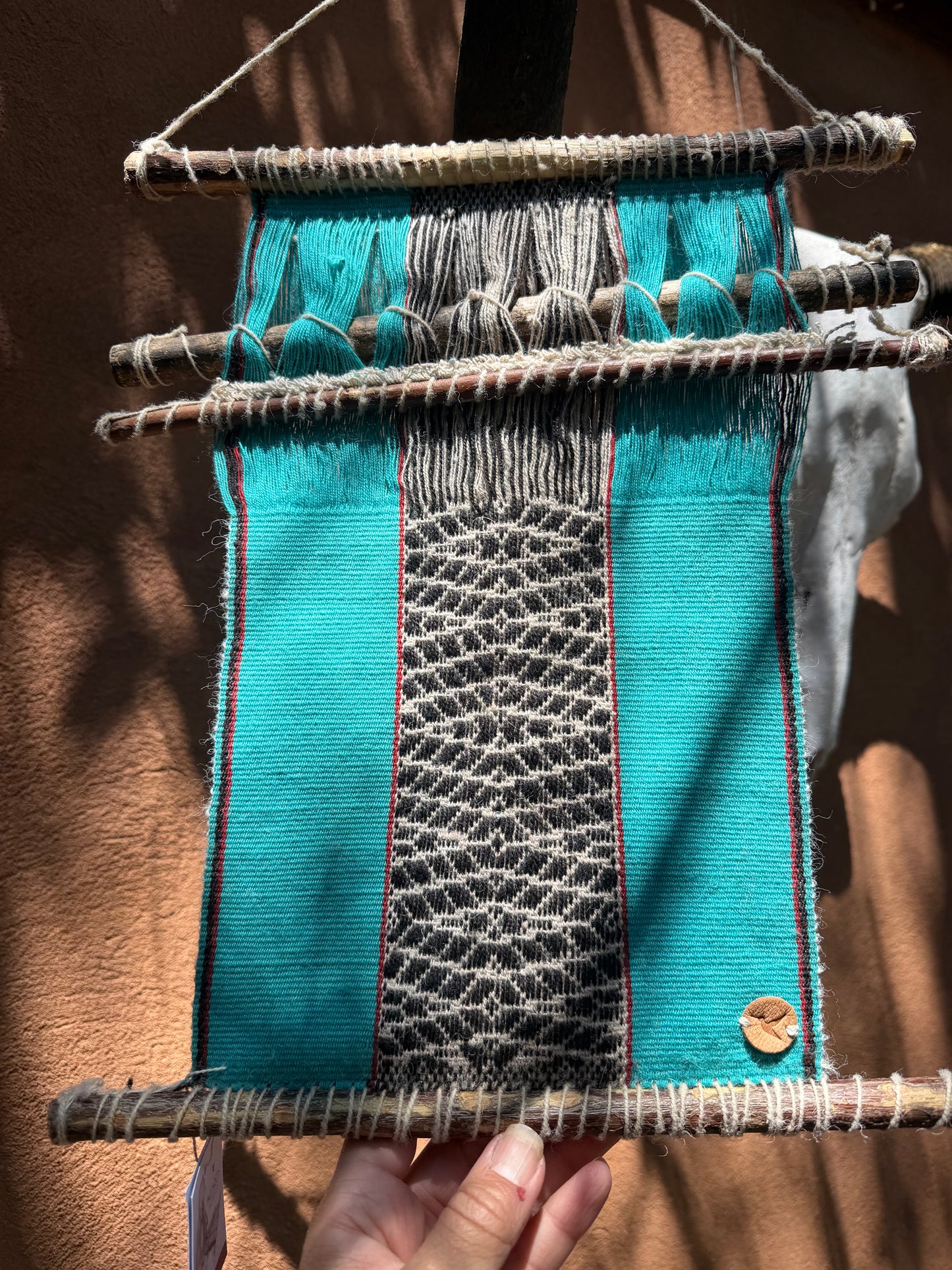 Peruvian textile ~ Turquoise ~ Naturally dyed
