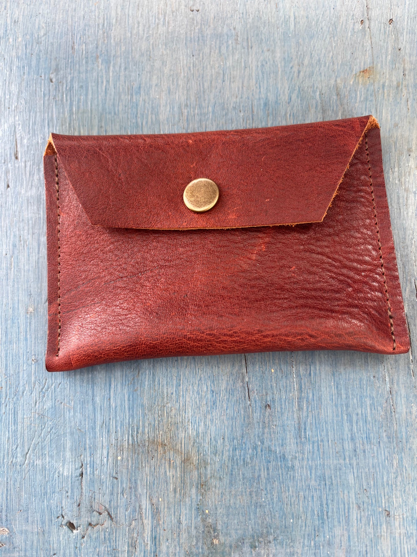 Small Leather pochette - Solid colors
