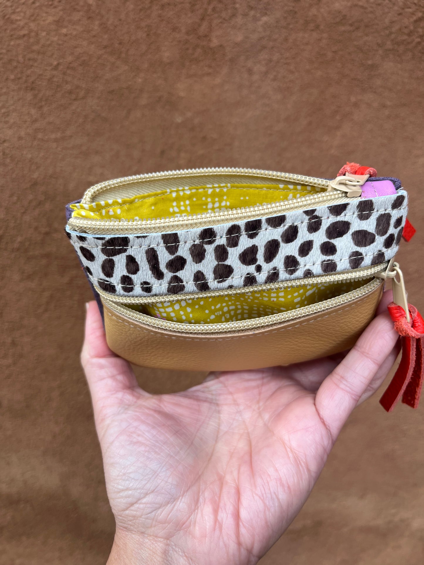 Small Zip Leather Wallets