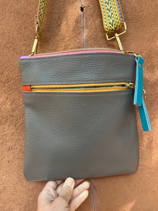 Crossbody Bag - Mulicolor leather bag
