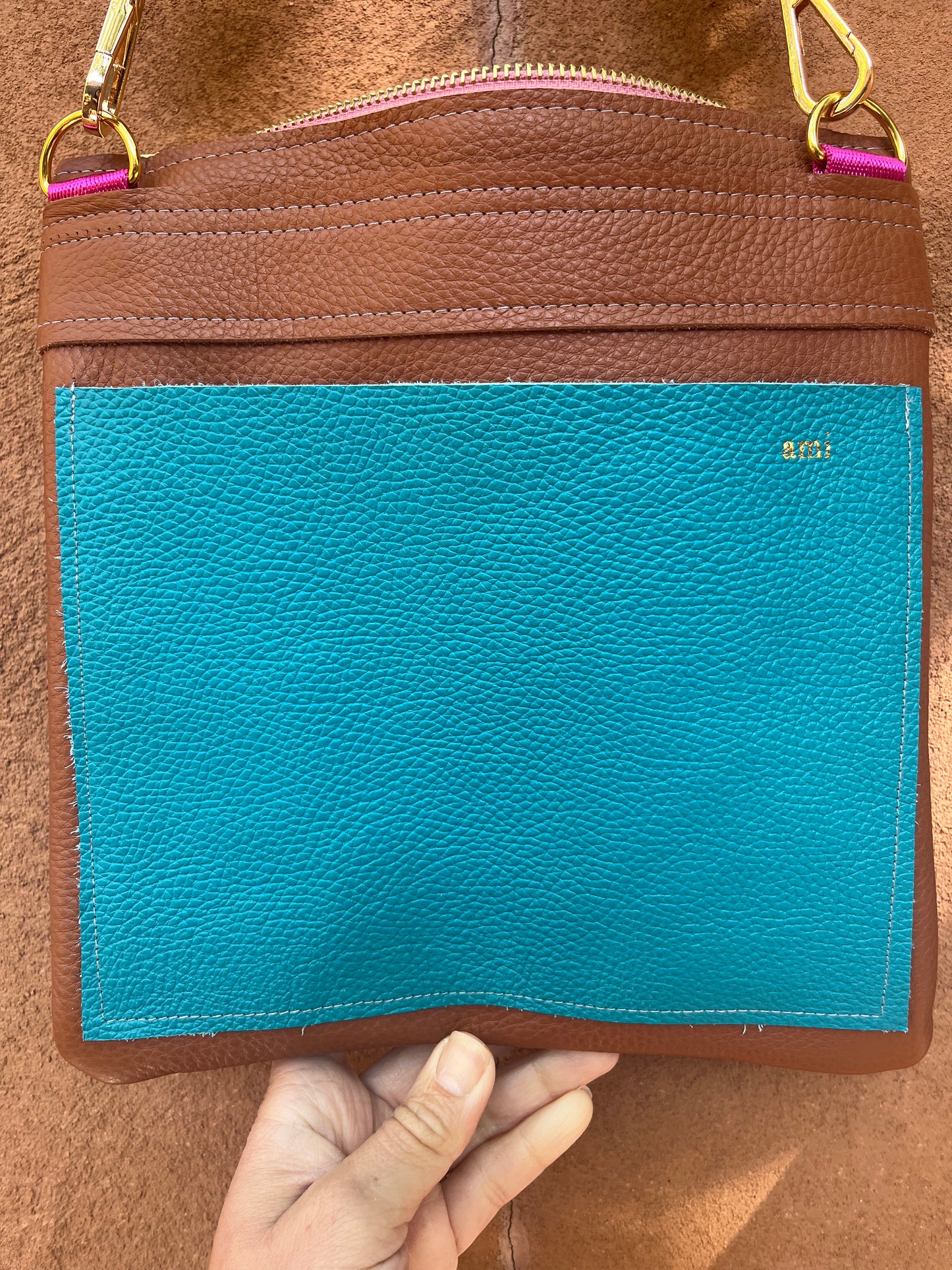 Crossbody Bag - Mulicolor leather bag