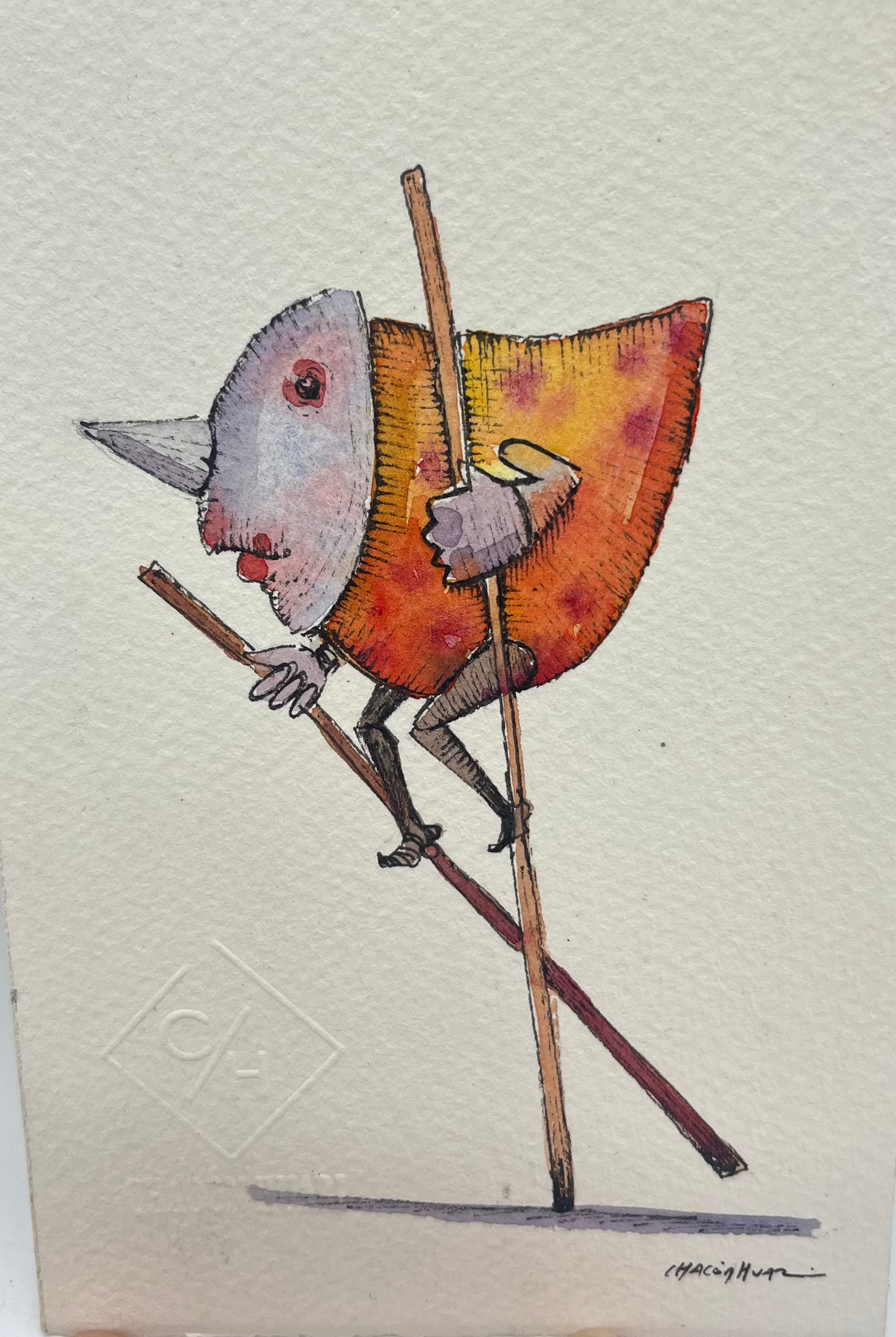 Andes Series - Original mixed media - 6 x 8