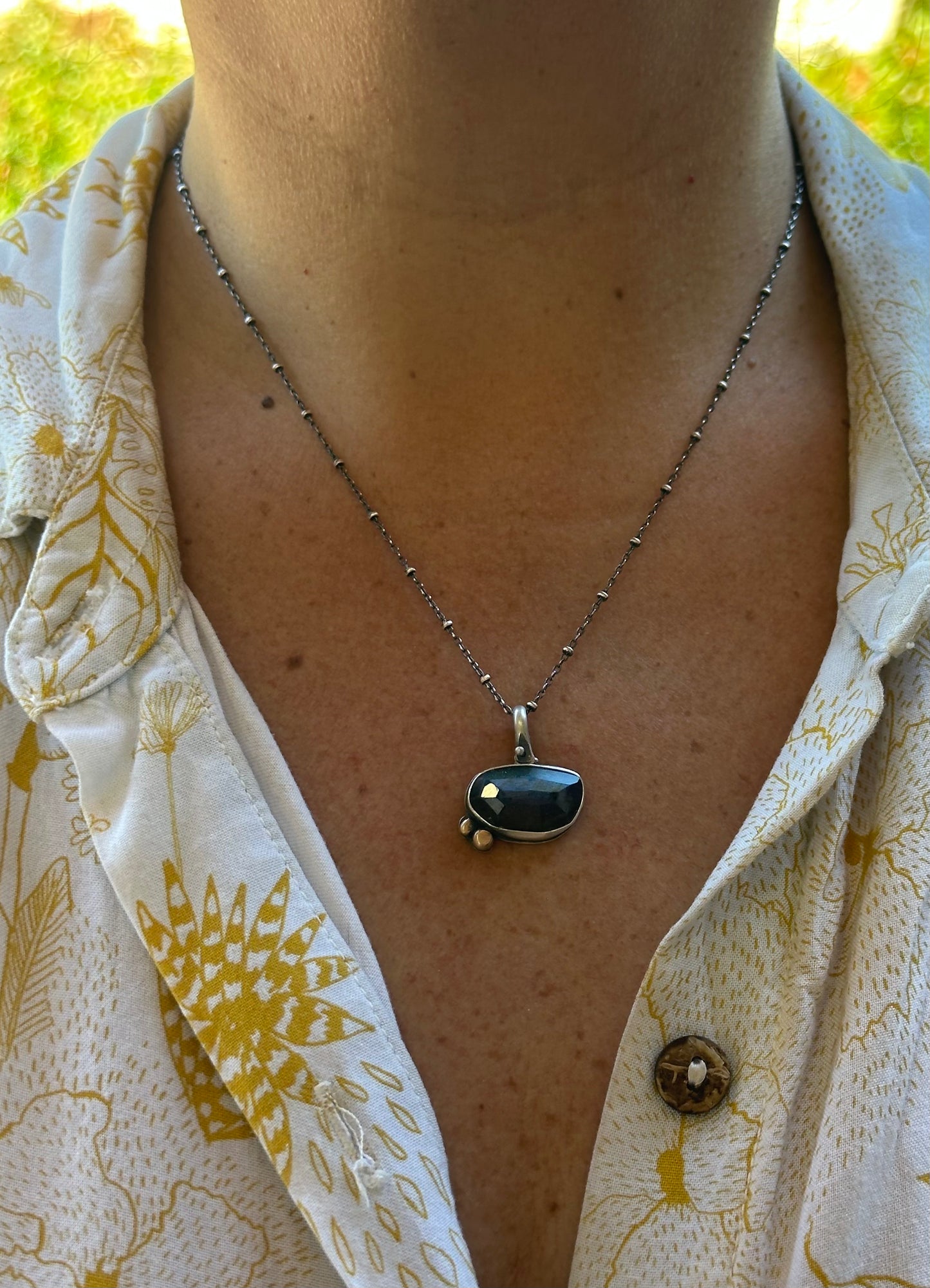 Labradorite & Sterling Silver ~ Necklace