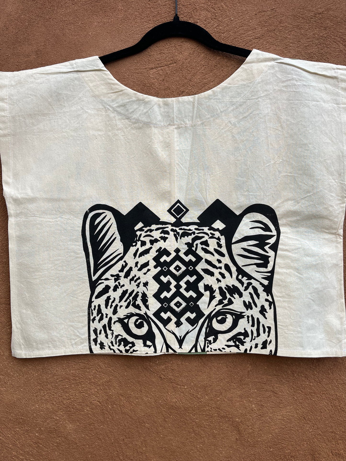 Screenprinted Box top ~ Med ~ Tocuyo ~ 100% Raw cotton