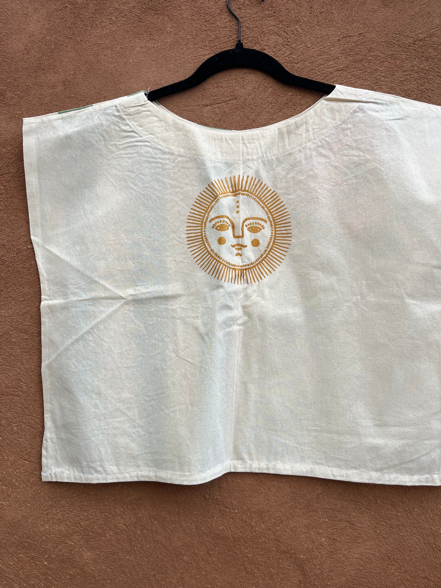 Screenprinted Box top ~ Med ~ Tocuyo ~ 100% Raw cotton