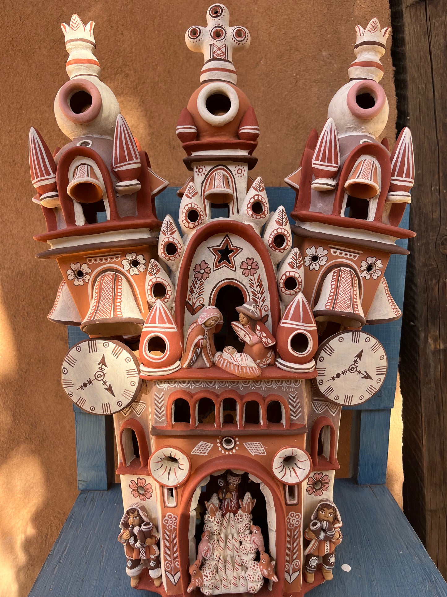 Double sided Cathedral ~ Andean Ceramic Sculpture