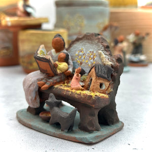 Bench Storytime Miniature Sculpture