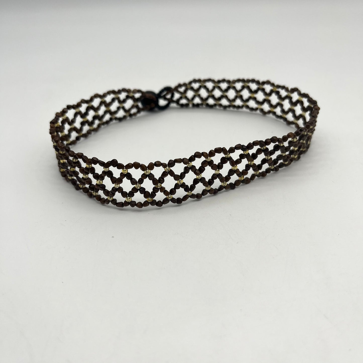 Choker 0.75” - brown ~ Amazonian seeds