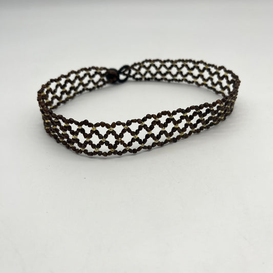 Choker 0.75” - brown ~ Amazonian seeds