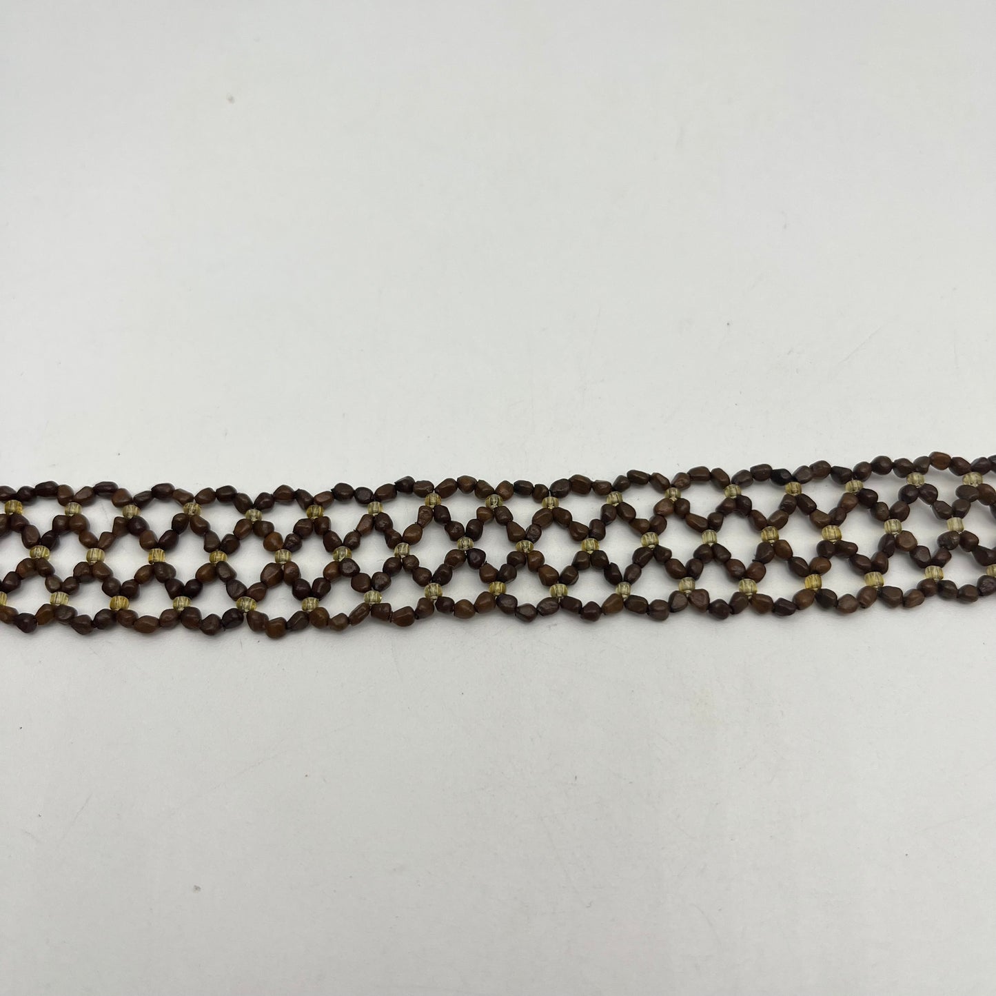 Choker 0.75” - brown ~ Amazonian seeds