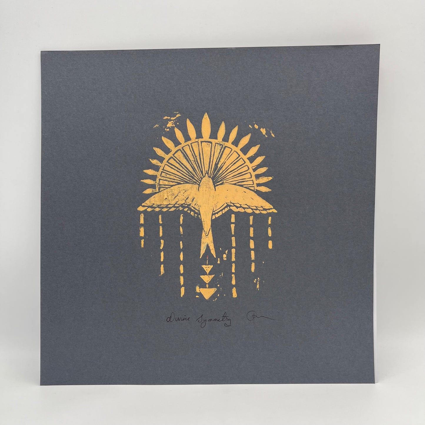 Divine Symmetry Block Print 12" x 12"