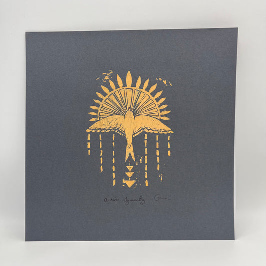 Divine Symmetry Block Print 12" x 12"