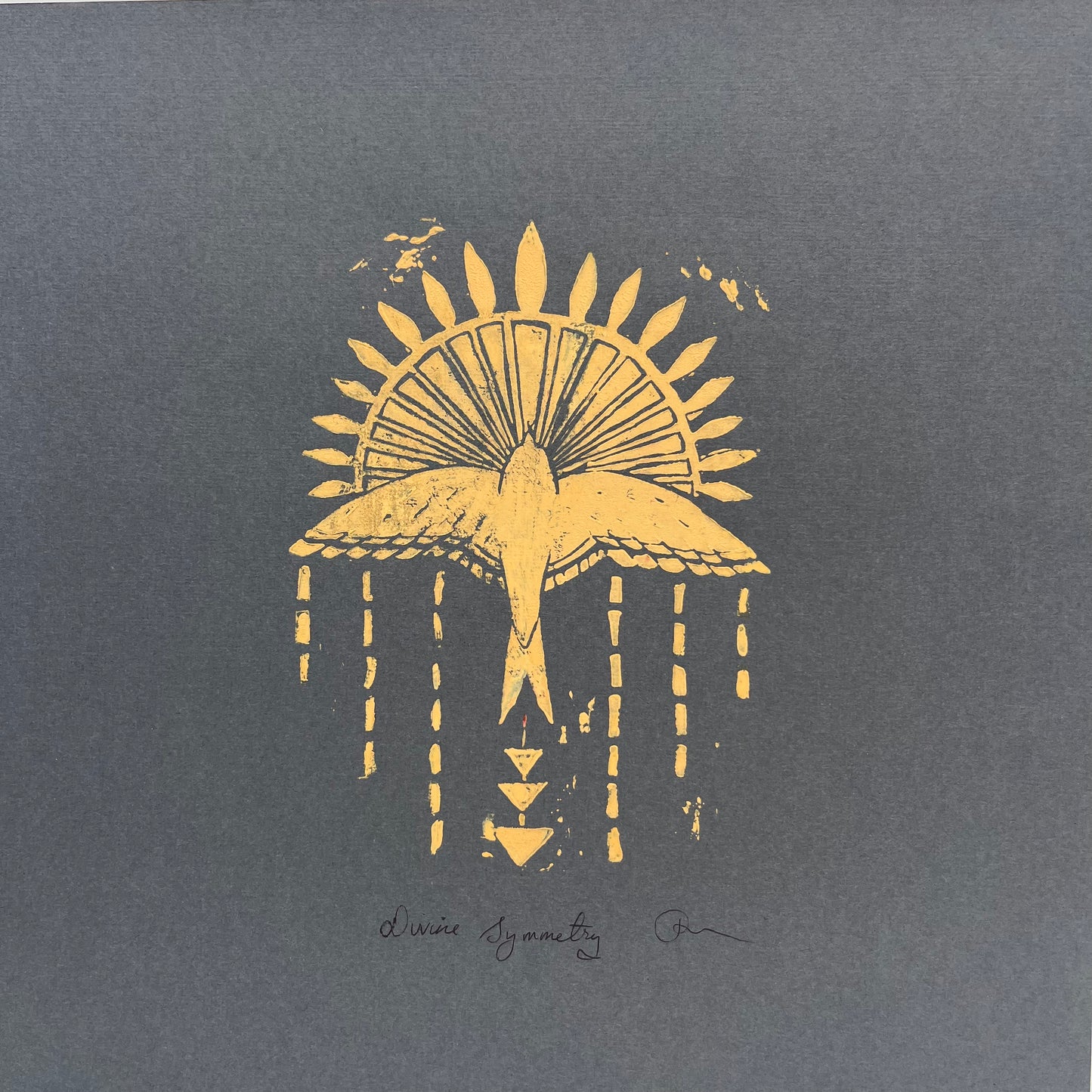 Divine Symmetry Block Print 12" x 12"