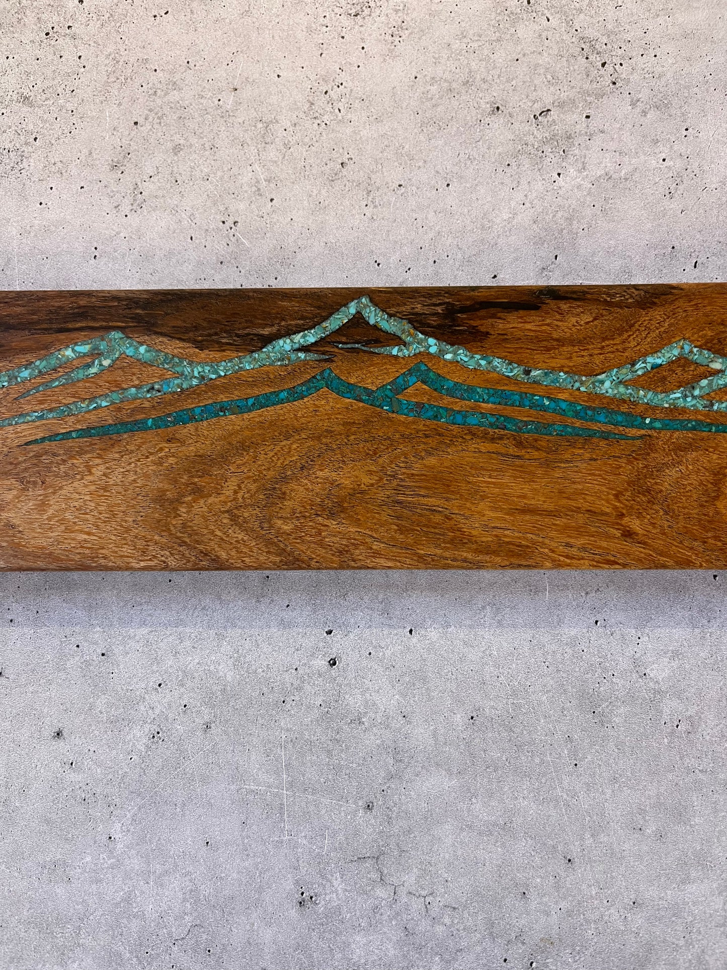 Magnetic Knife block ~ Peruvian & Kingman turquoise