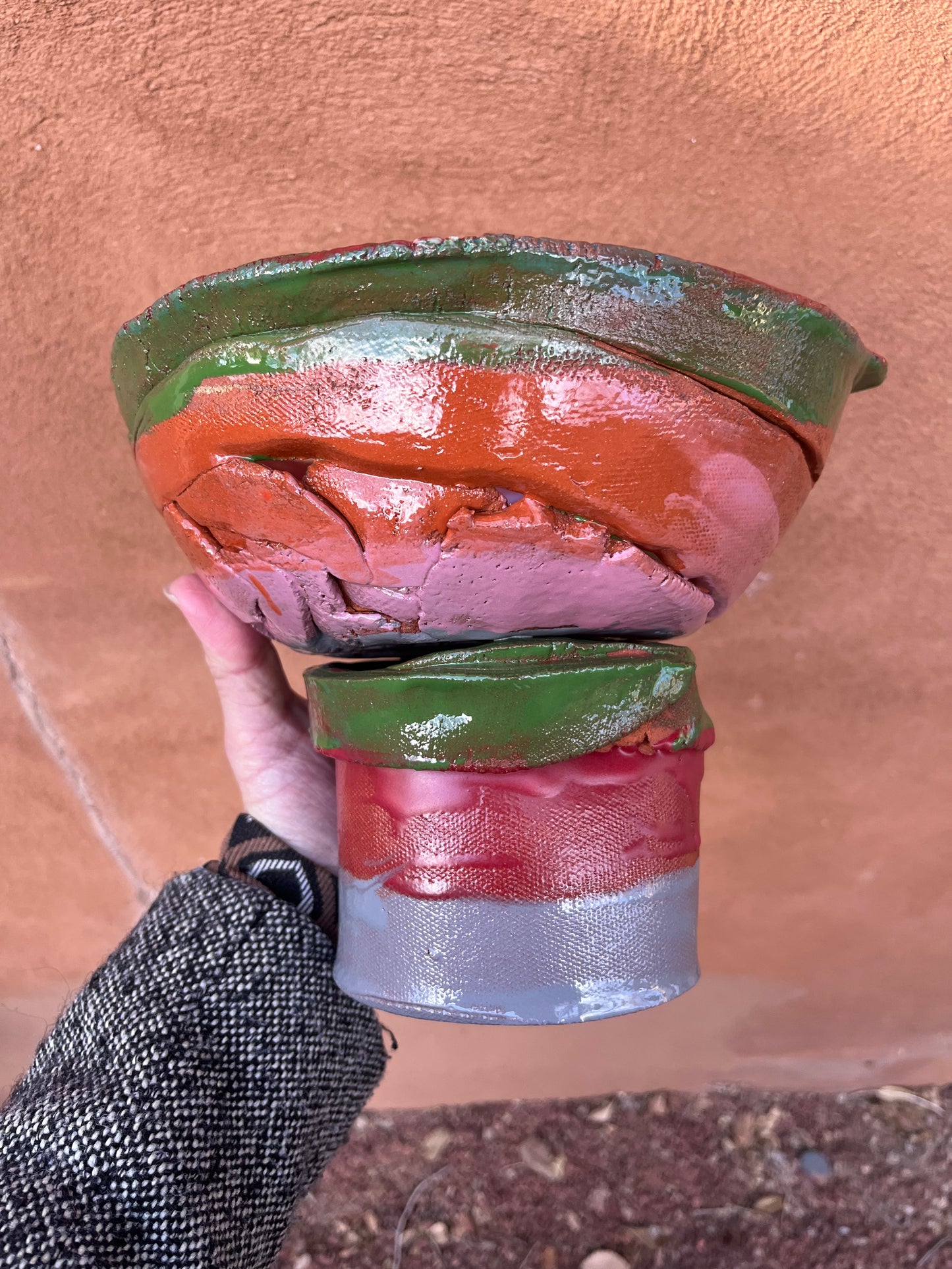 Pedestal Bowl - Multicolored