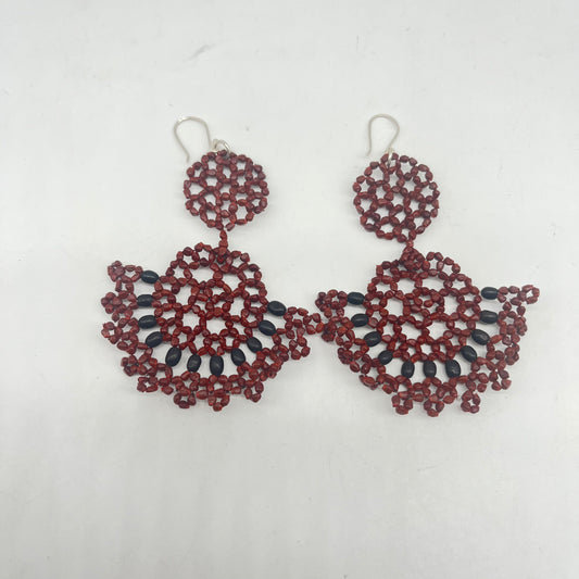 Earrings “Abanico” ~ Amazonian Seed