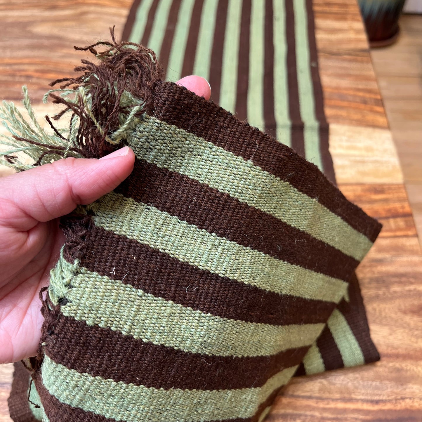 Table Runner - Multicolor earth tones ~ Andean textiles #A