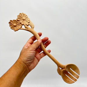 Slotted Ladle - Two Flowers
