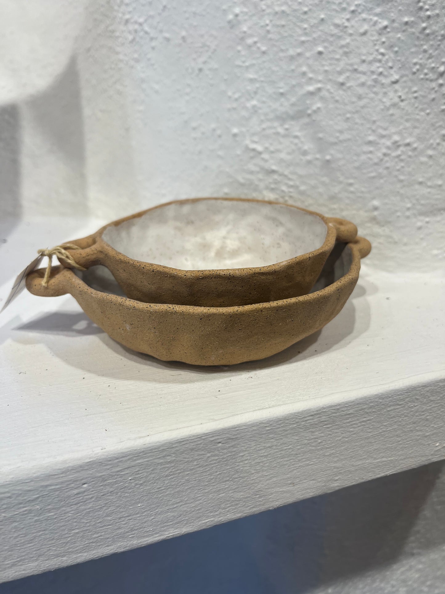 Bowls with handles ~ Speckled