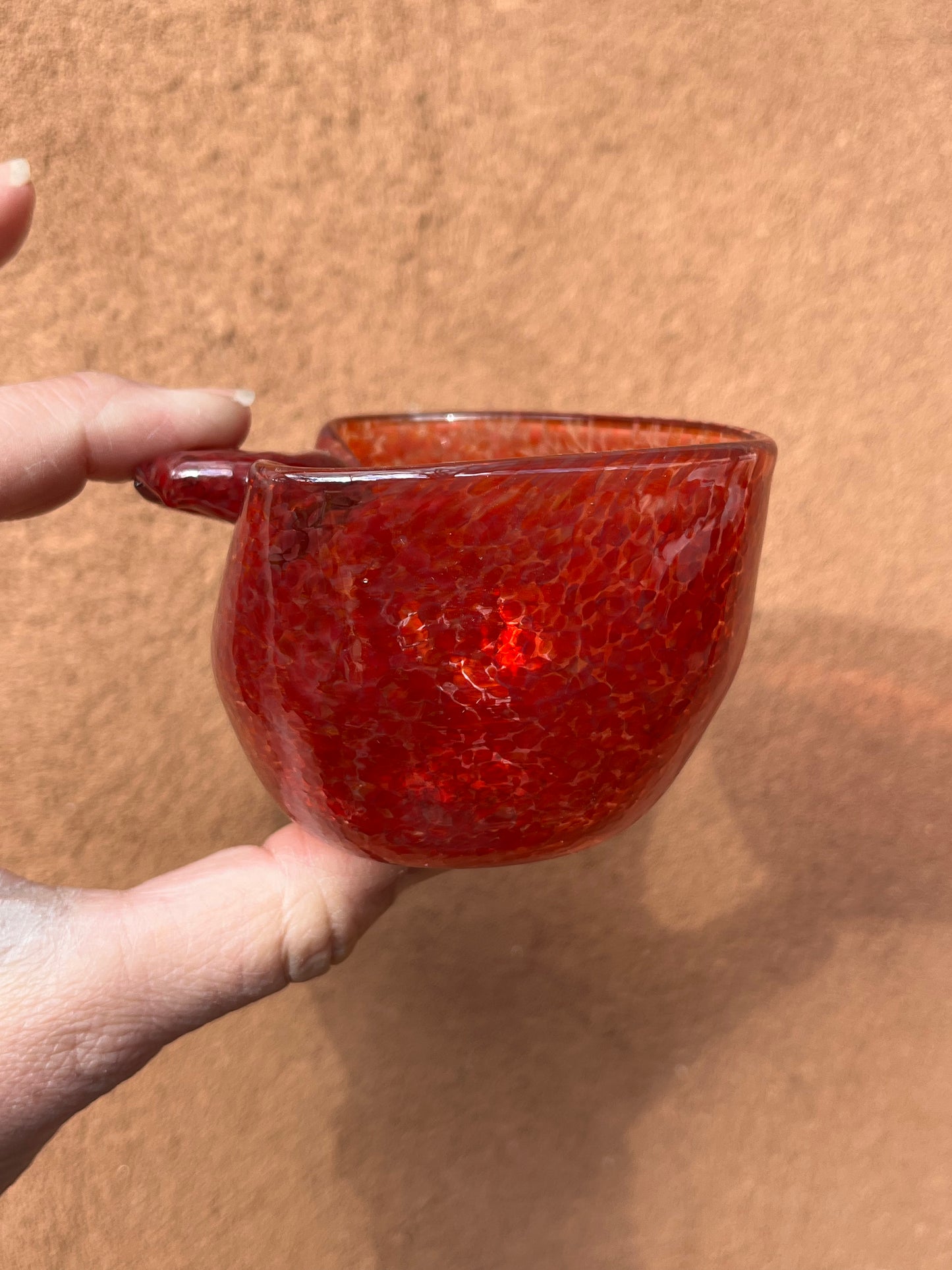 Heart Bowl ~ Red ~ blown glass