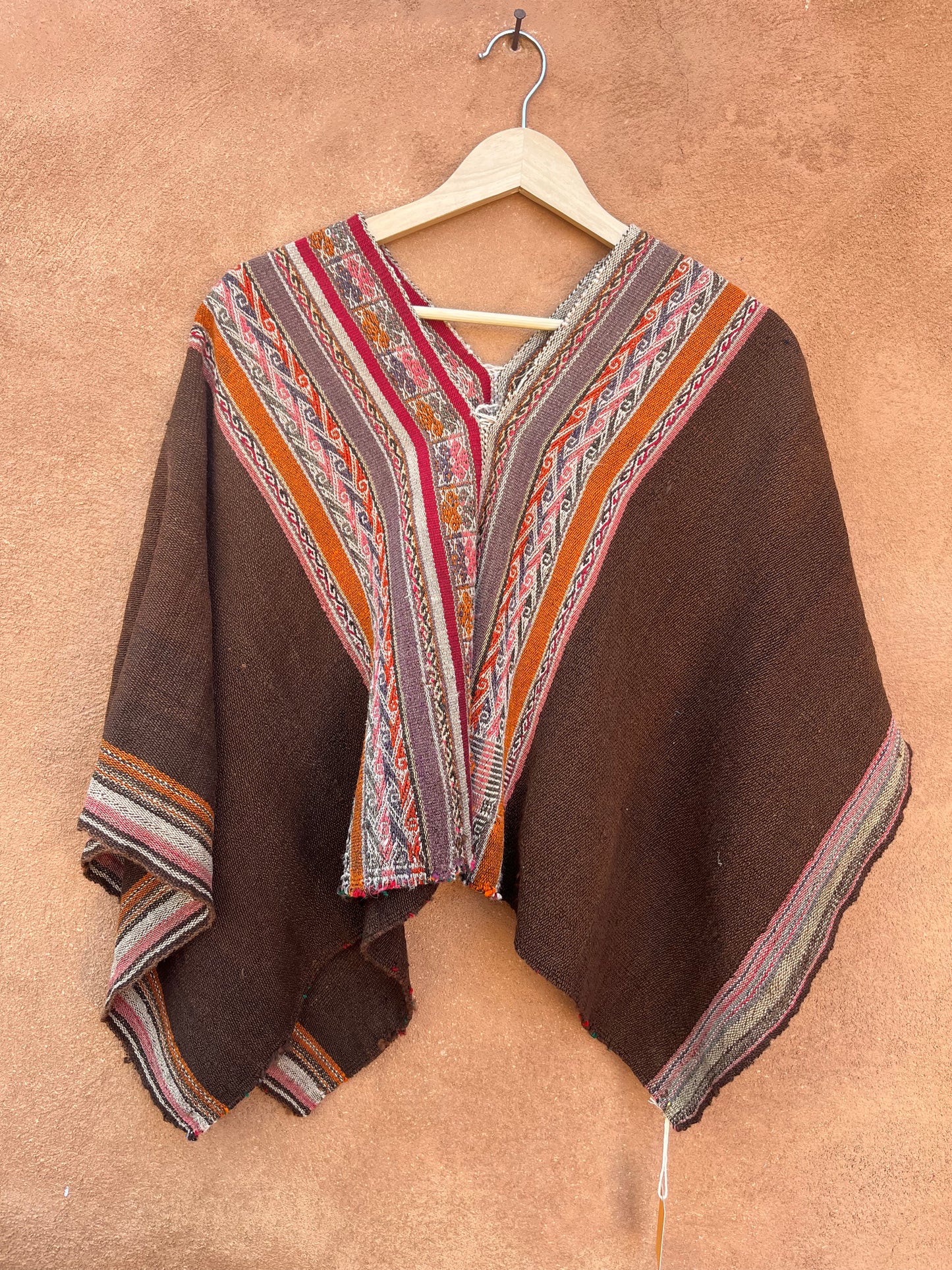 Cropped Poncho ~ Handwoven