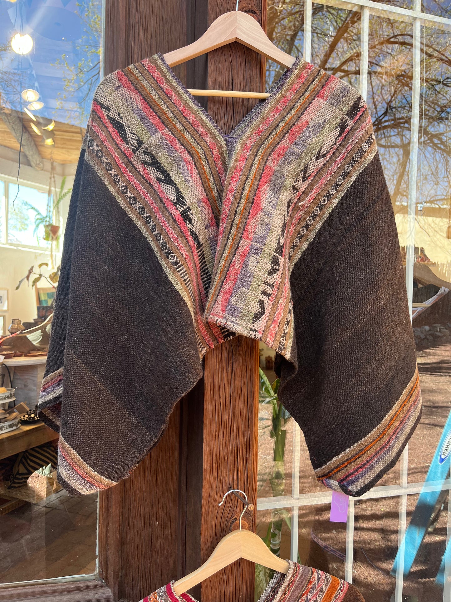 Cropped Poncho ~ Handwoven