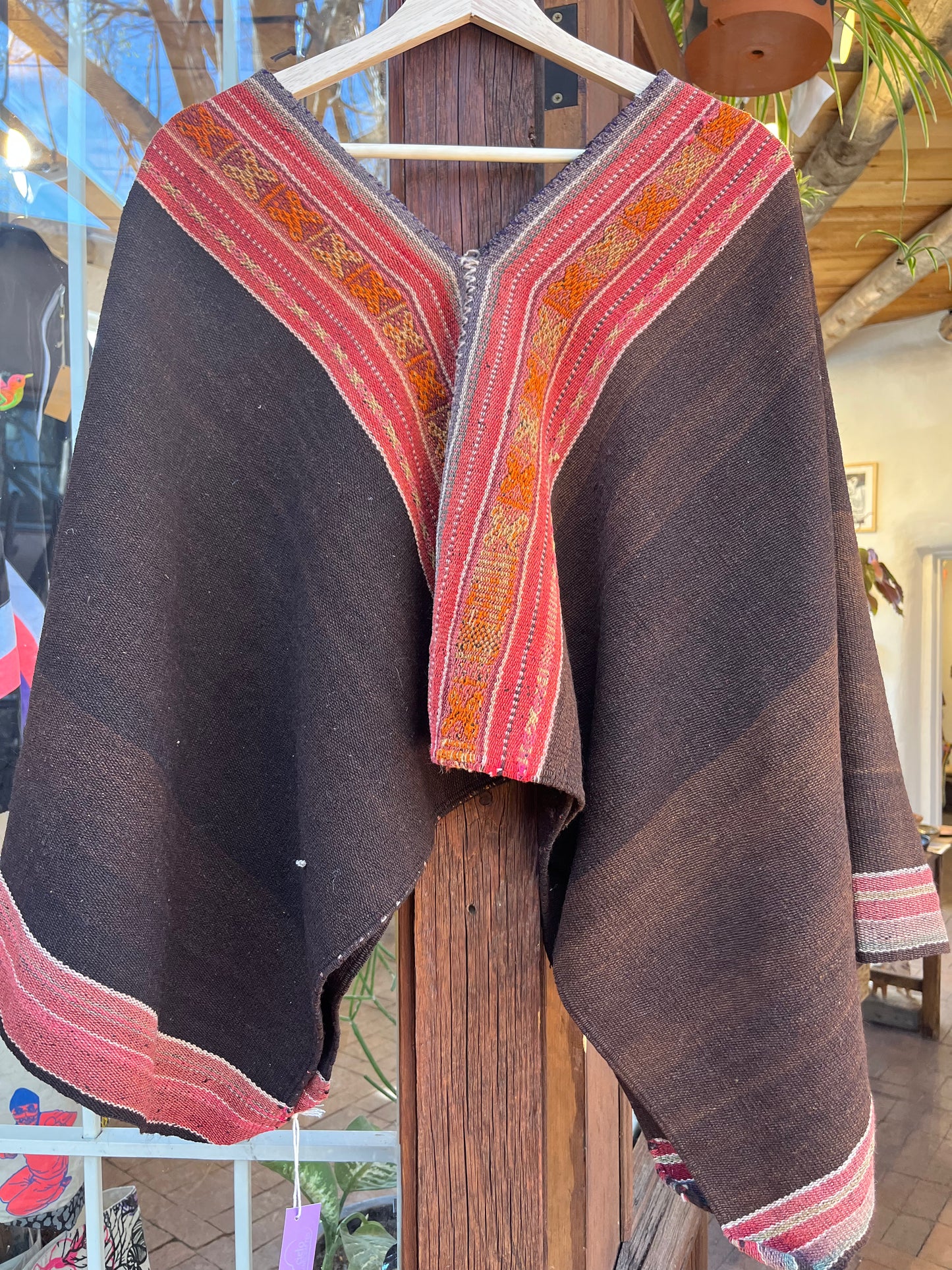 Cropped Poncho ~ Handwoven