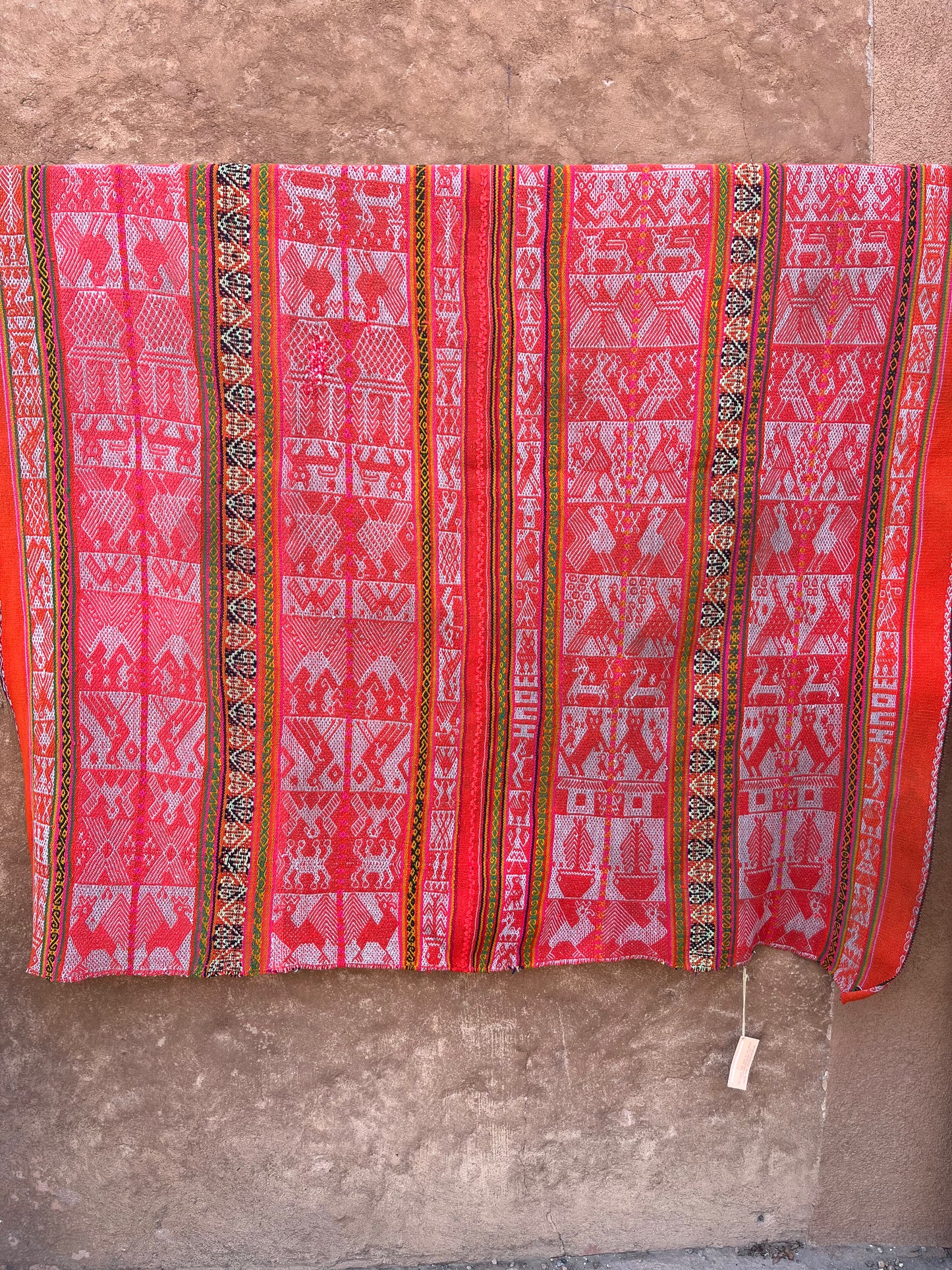 Antique Aguayo Blanket ~ Andean textiles