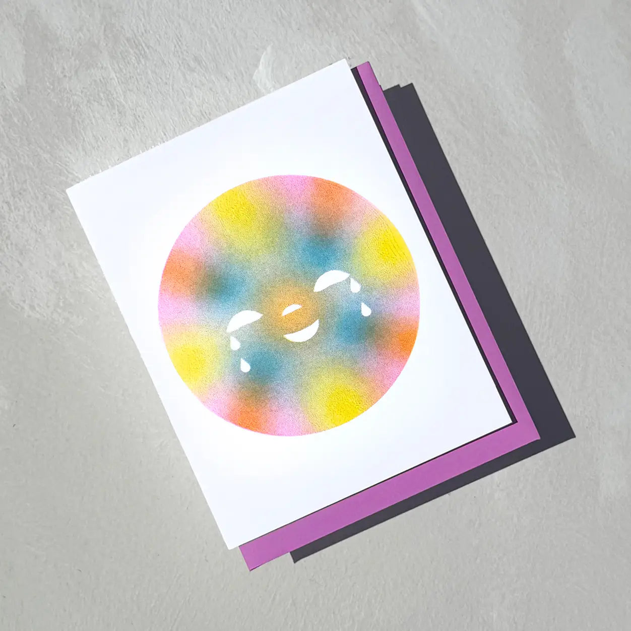 Greeting card~ Welling Eyes ~ blank Interior