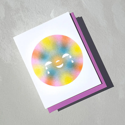 Greeting card~ Welling Eyes ~ blank Interior