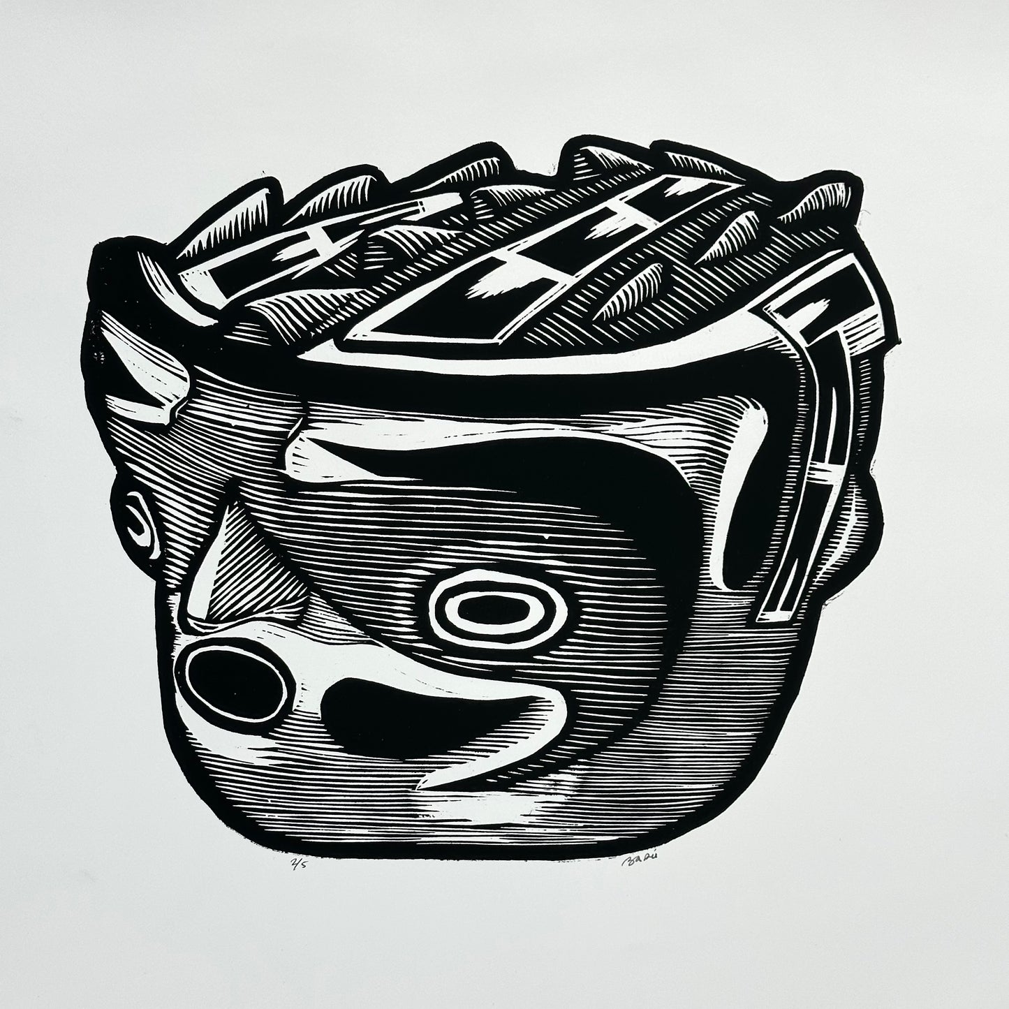 Primos Hermanos ~ linocut