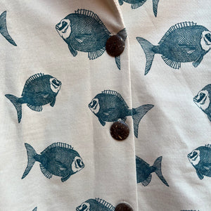 Jacket - Fish design - 100% cotton