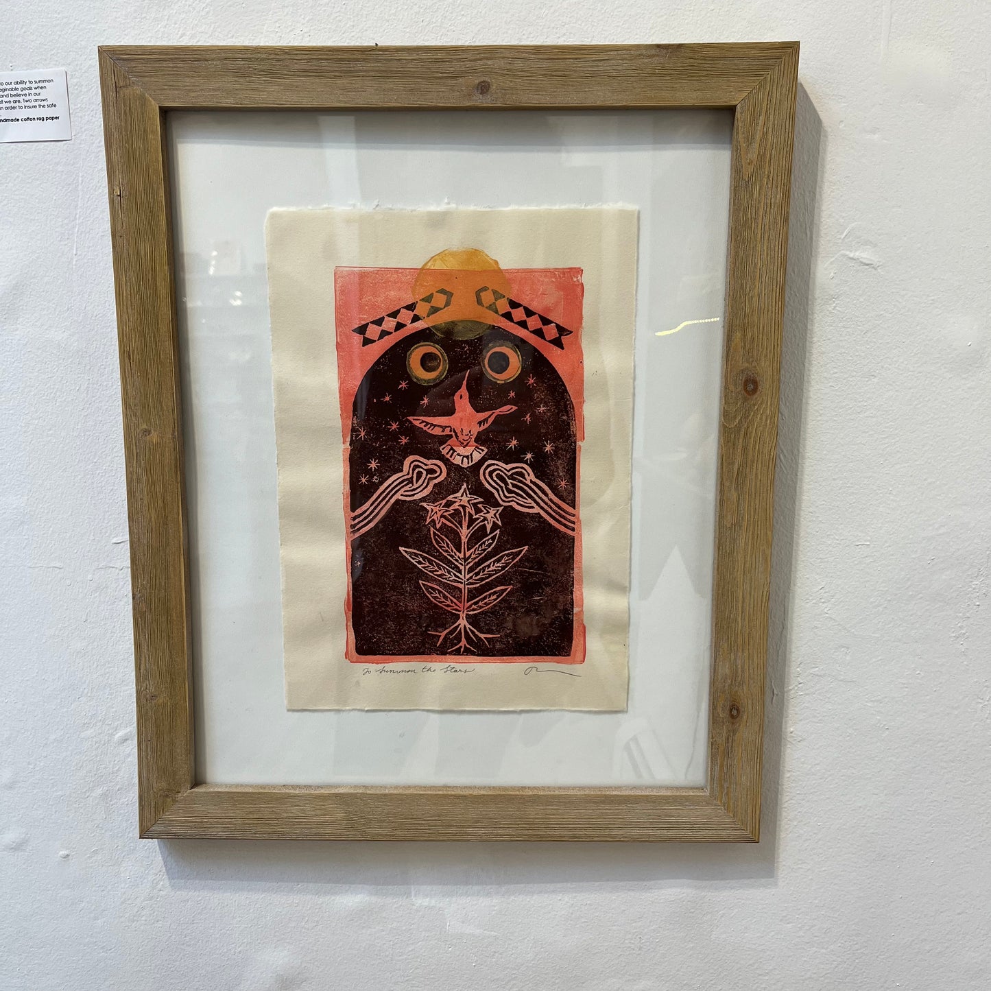 To Summon the Stars ~ Monotype/Blockprint