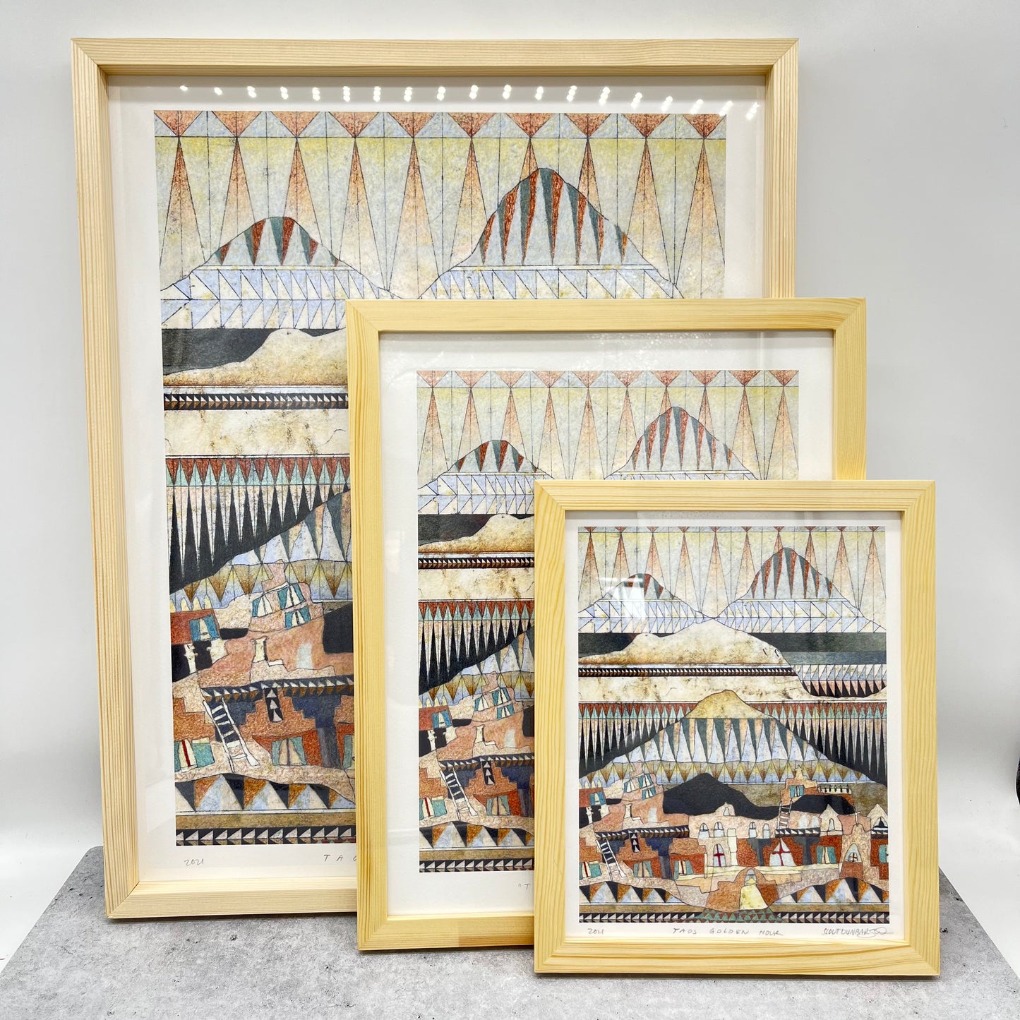 Mist Over Taos Mountain - Print