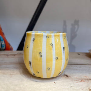 Yellow Porcelain tumbler
